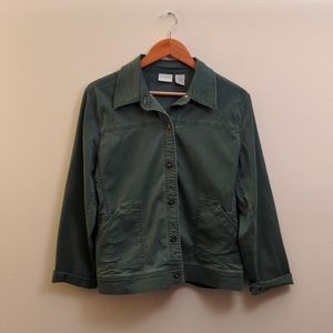 Erika Women's Army Green Button-Up Jacket